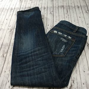 Ann Taylor LOFT Distressed Boyfriend Blue J